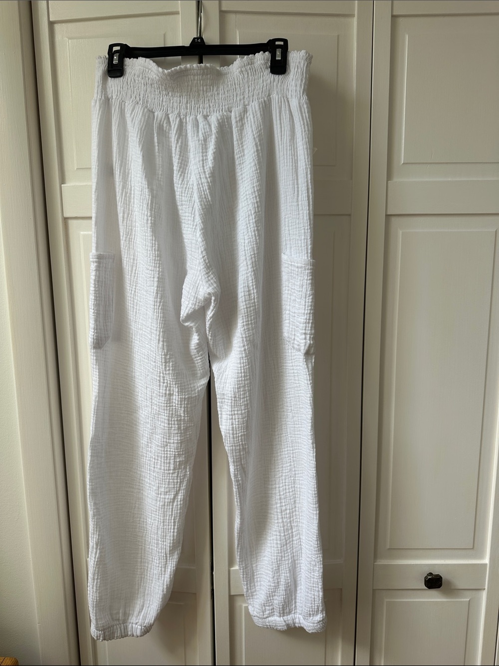 NEW White Swim Cover Up Pants XL